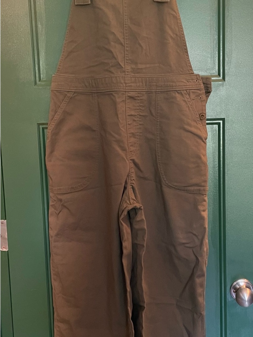Patagonia Olive Green Overalls Organic Cotton EUC 8